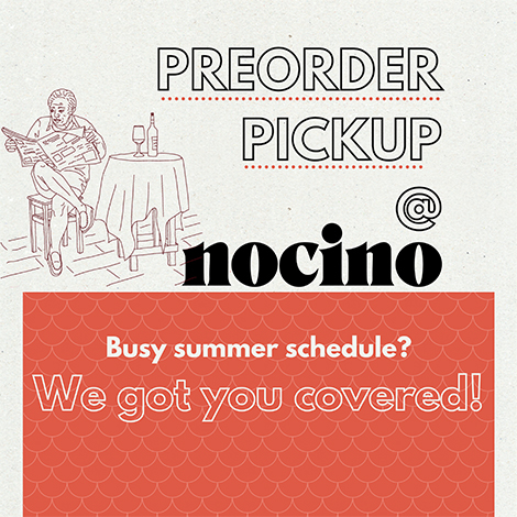Pre-order pickup at Nocino at Eastview Mall